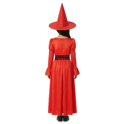 Rotes Hexe-Korsett-Kostüm für Mädchen
