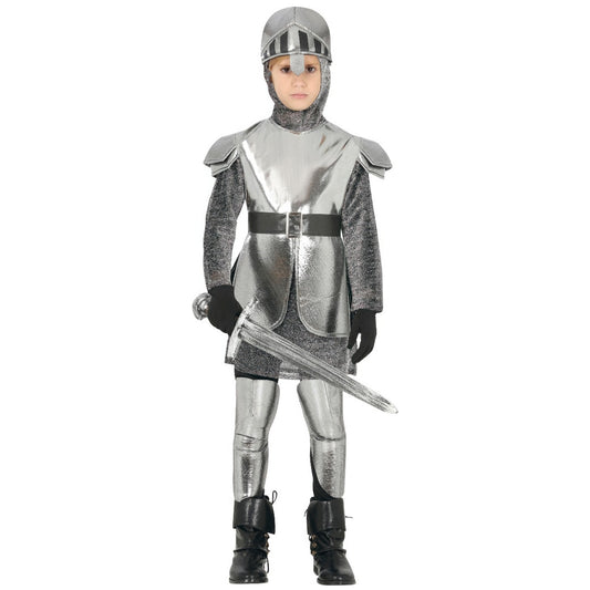 Mittelalterlicher Ritterkostüm Silber für Kinder