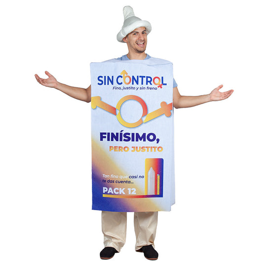 Kontrollfreie Kondombox-Kostüm für Erwachsene