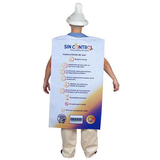 Kontrollfreie Kondombox-Kostüm für Erwachsene