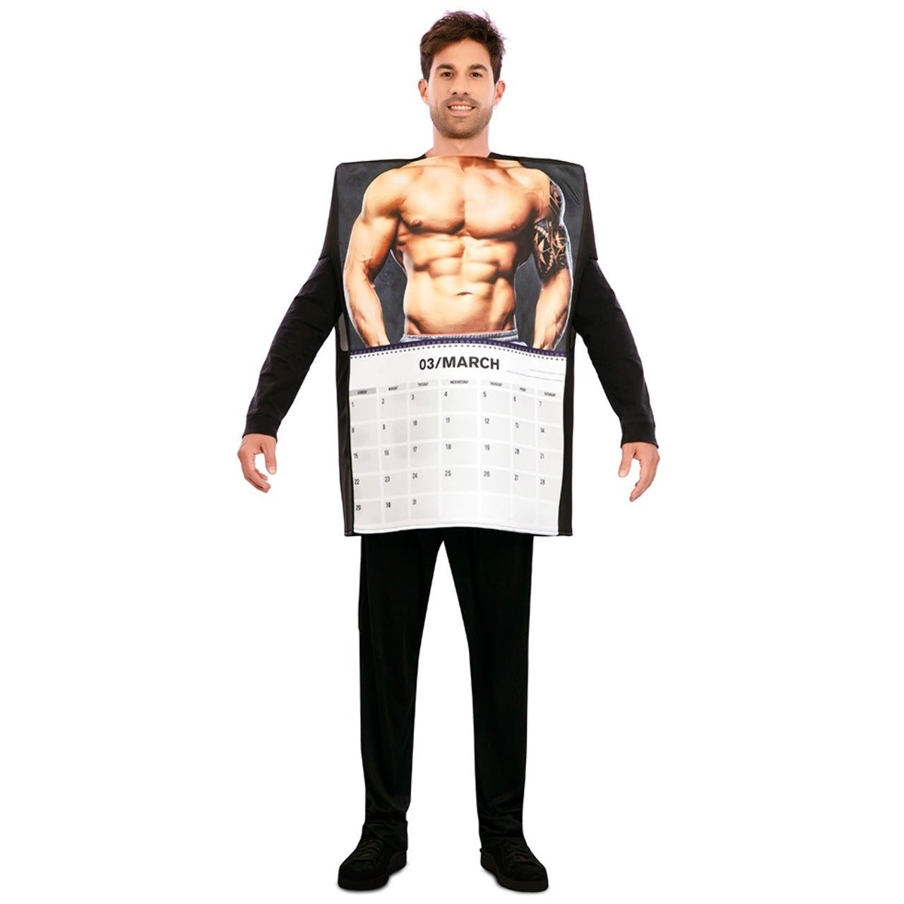 Sexy Mann Kalender-Kostüm für Erwachsene