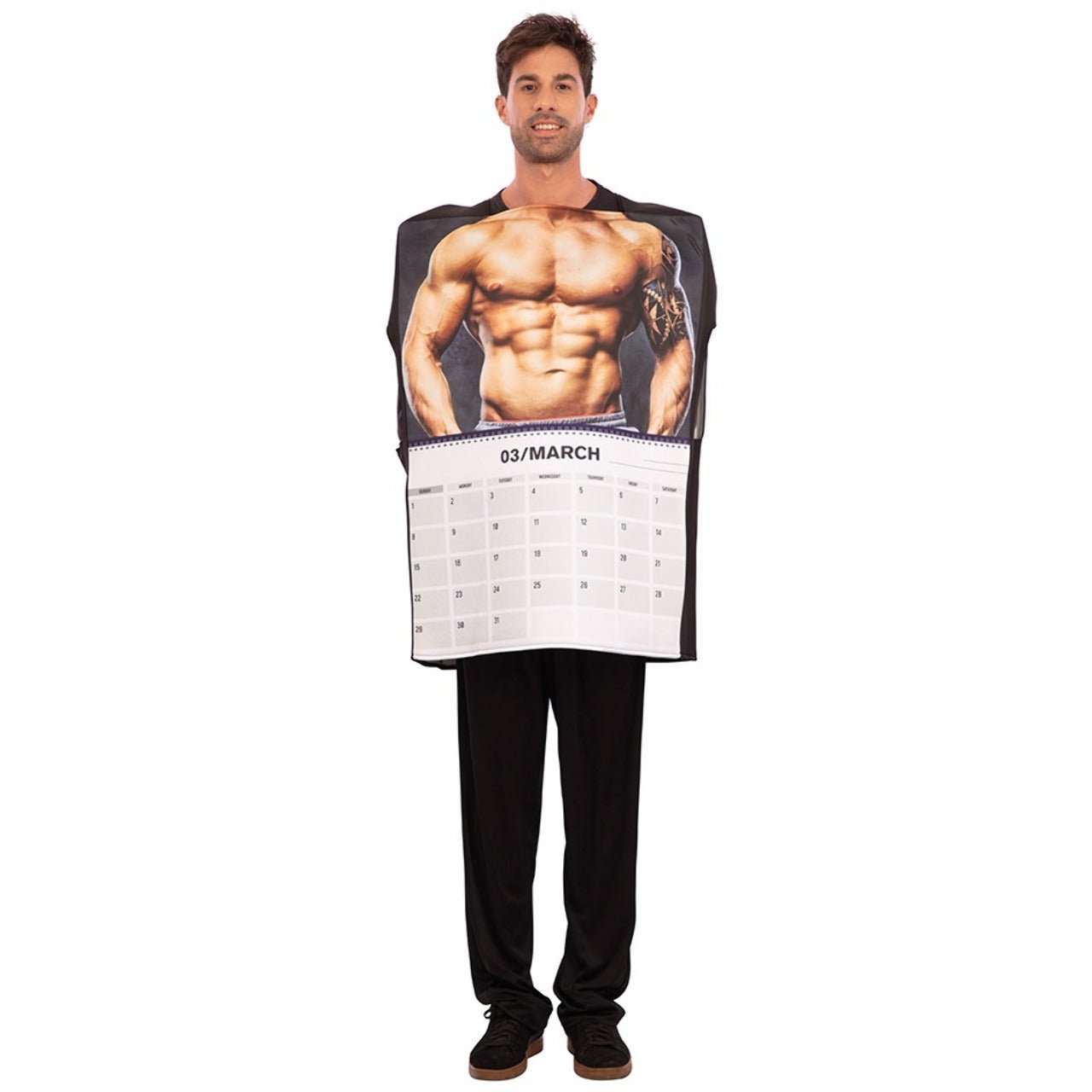 Sexy Mann Kalender-Kostüm für Erwachsene