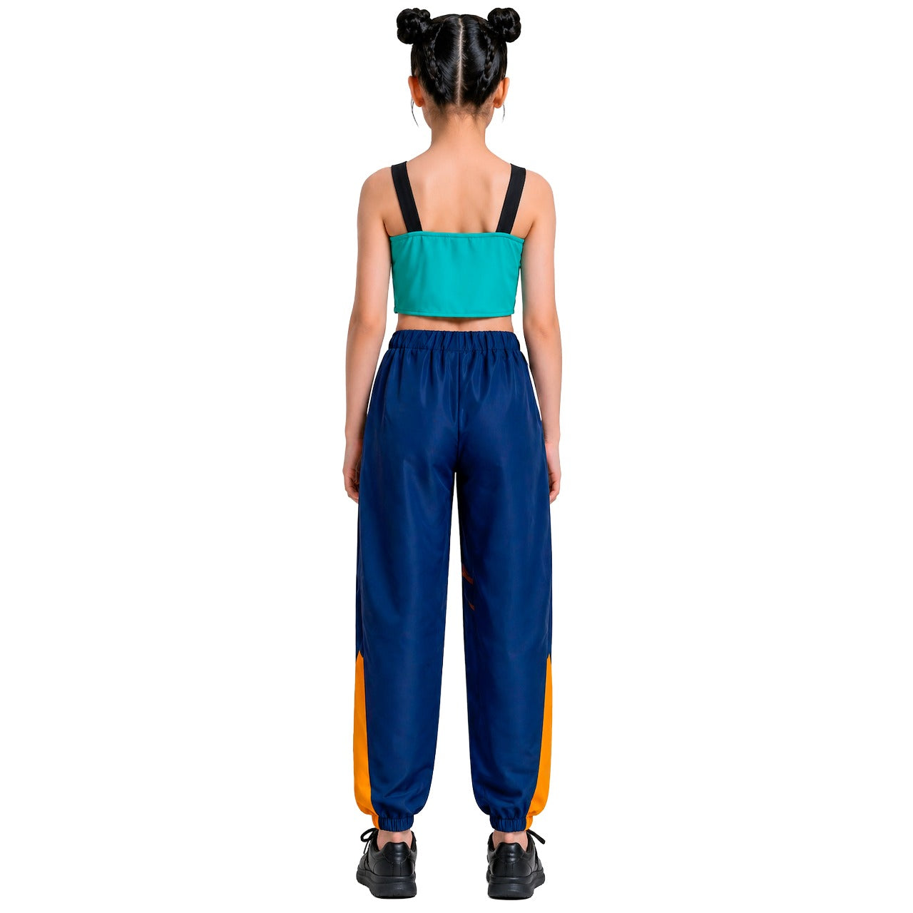 Blaues K-Pop-Sängerin-Eco-Kostüm für Mädchen