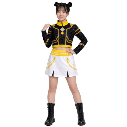 Weißes K-Pop-Sängerin-Kostüm eco für Damen