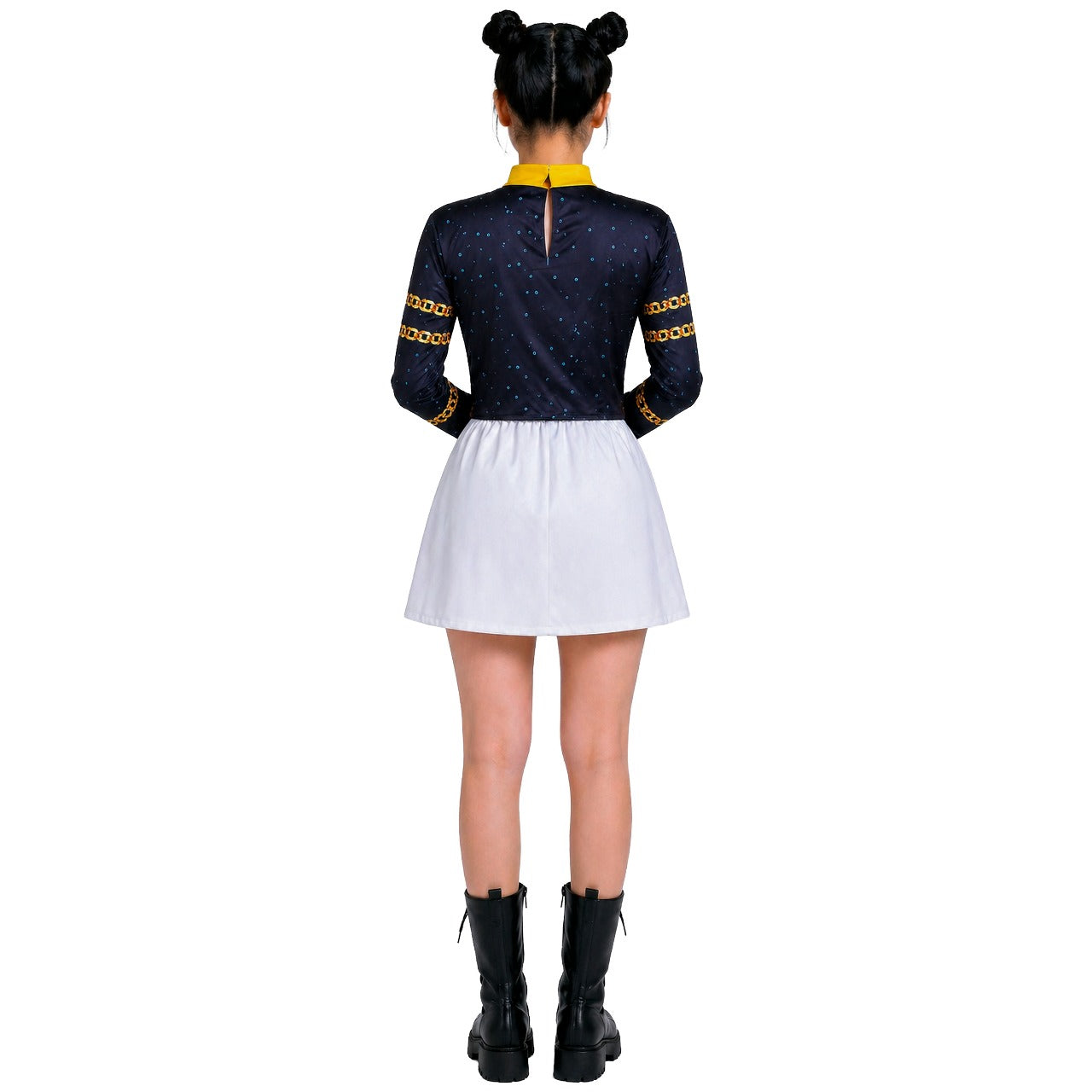 Weißes K-Pop-Sängerin-Kostüm eco für Damen