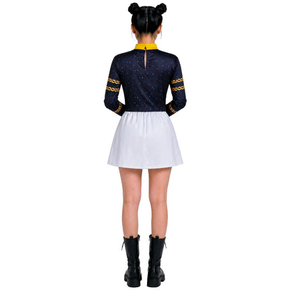 Weißes K-Pop-Sängerin-Kostüm eco für Damen