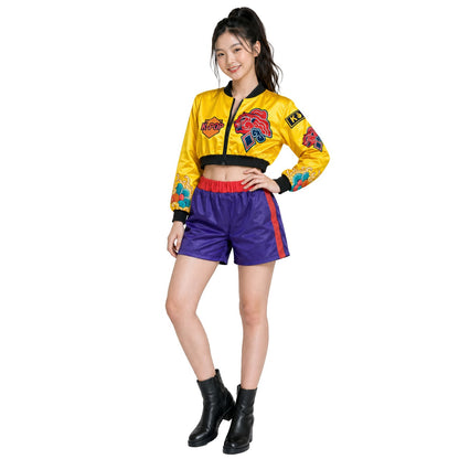 K-Pop-Sängerin-Lila-Eco-Kostüm für Teenager