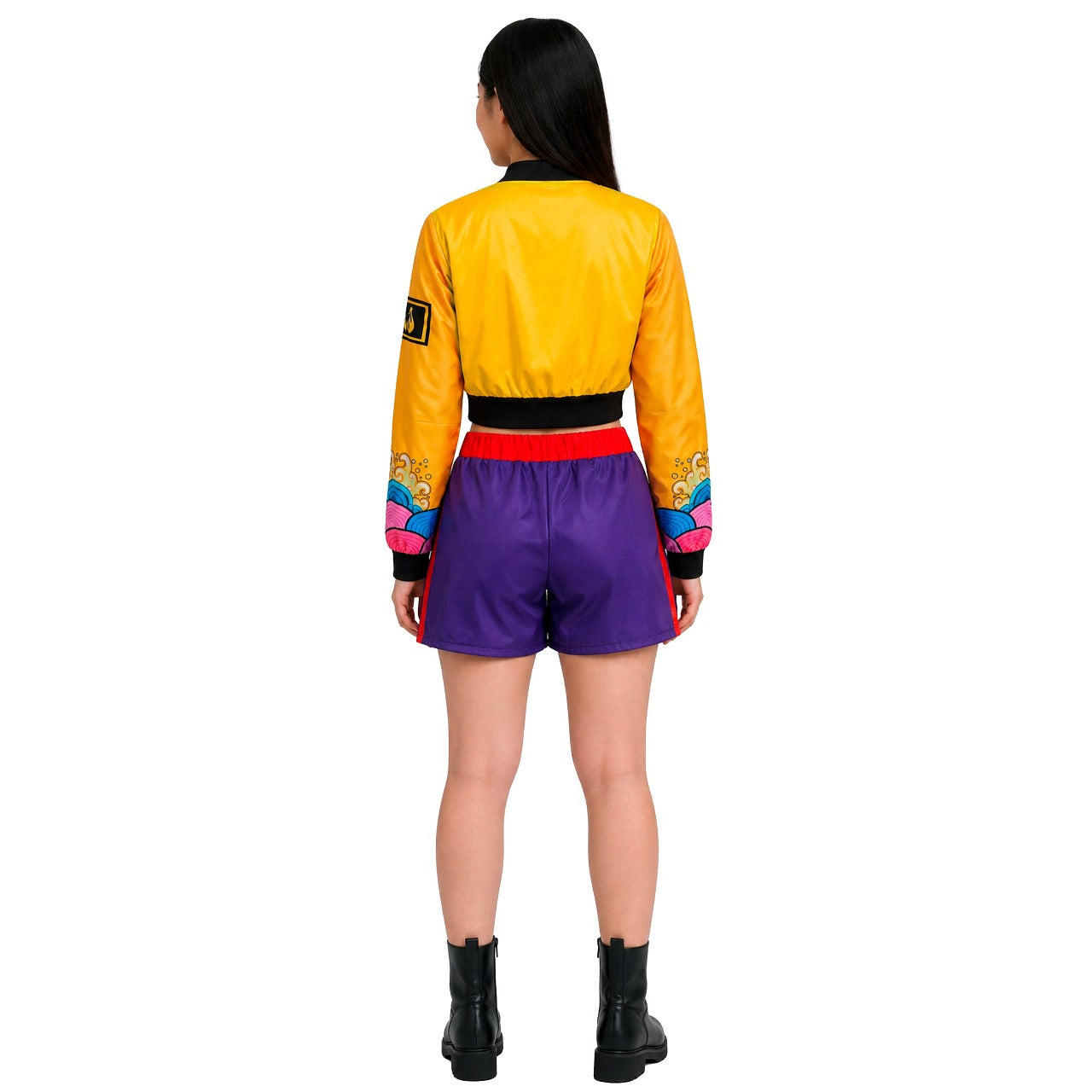 Lila K-Pop-Sängerin-Kostüm eco für Damen