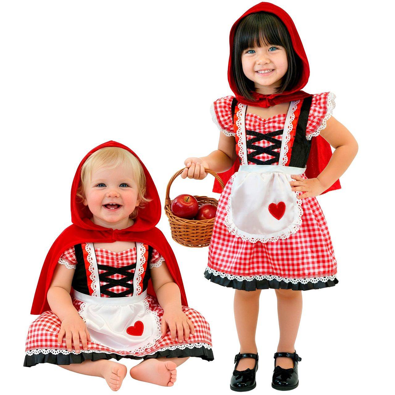 Caperucita-Corazón-Kostüm für Babys