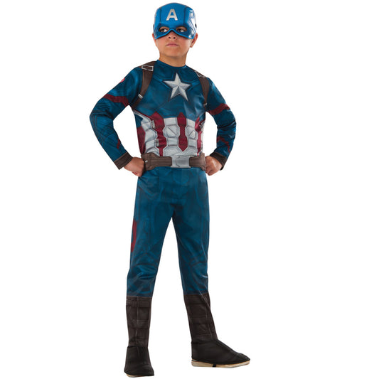 Captain América™ Deluxe Kostüm für Kinder