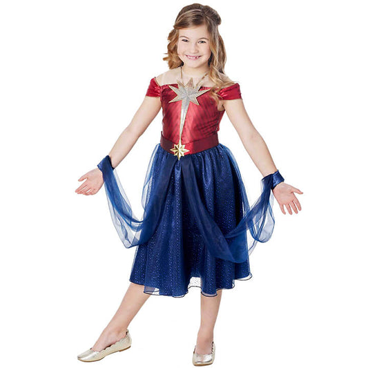 Captain Marvel™ Kostüm Kleid für Mädchen