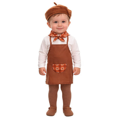 Braunes Kastanienverkäufer-Kostüm für Baby