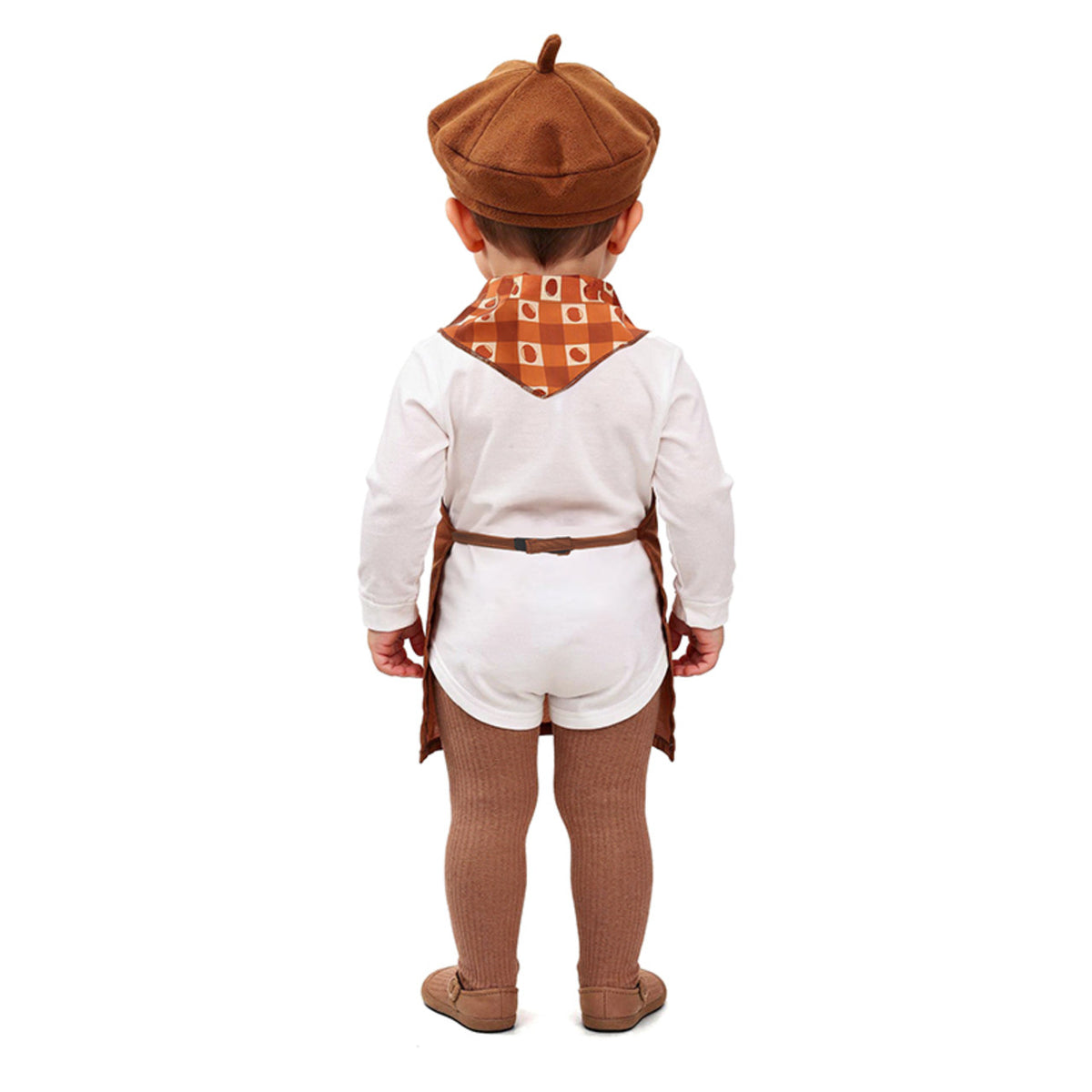 Braunes Kastanienverkäufer-Kostüm für Baby