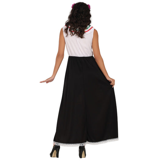 Buntes Catrina-Kostüm für Damen