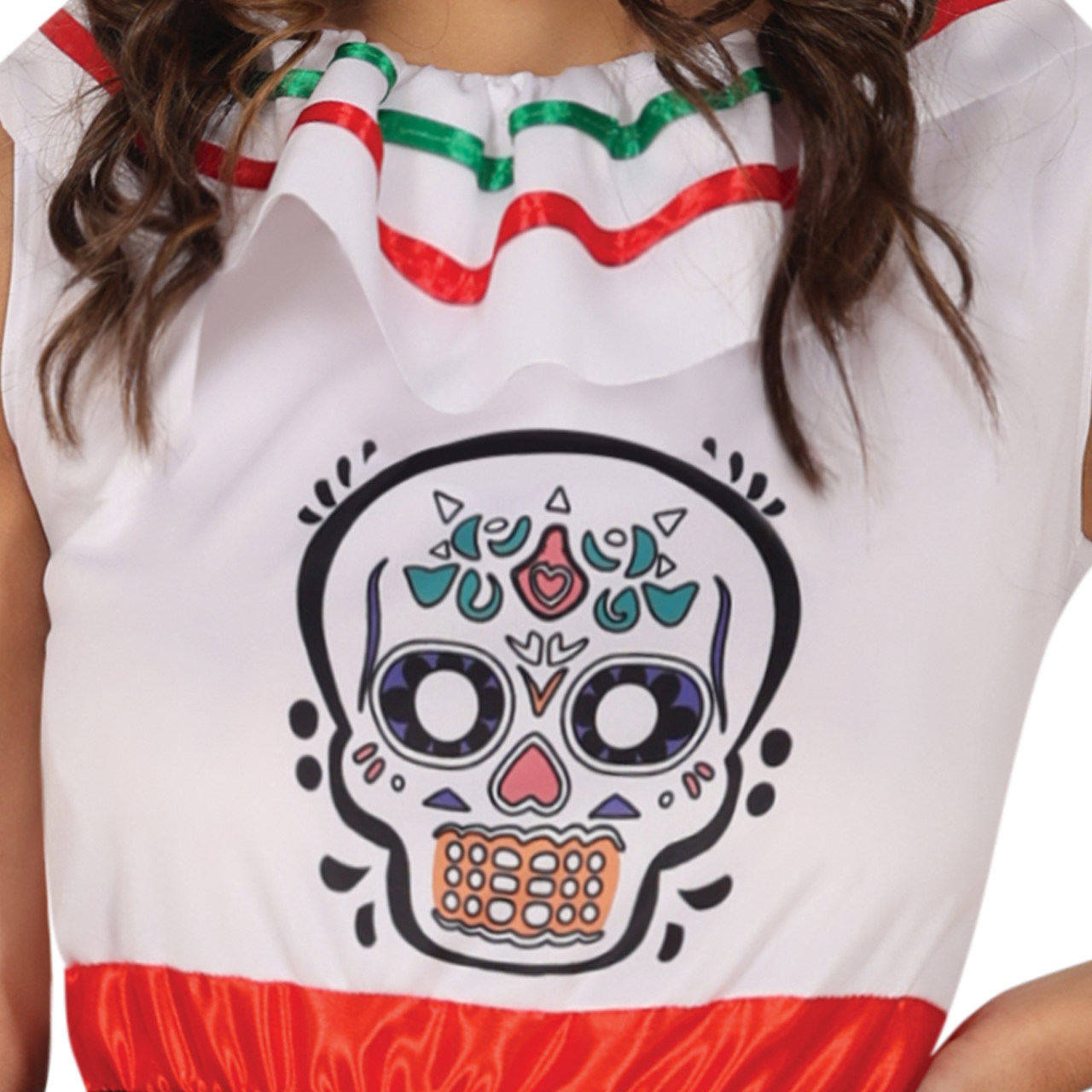 Buntes Catrina-Kostüm für Damen