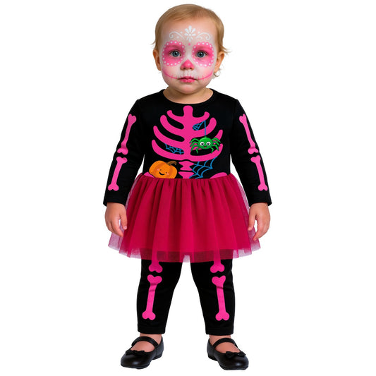 Catrina Skelett Kostüm für Baby