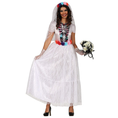 Catrina-Brautkostüm Weiß für Damen
