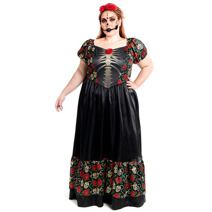 Catrina-Kleid Plus Kostüm für Damen