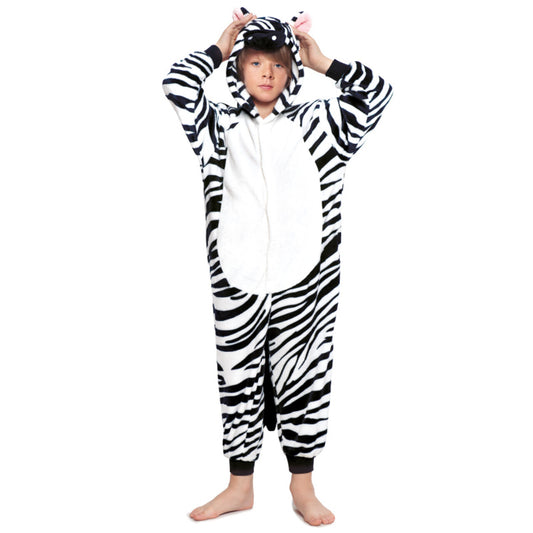 Zebra Kapuze Kostüm für Kinder