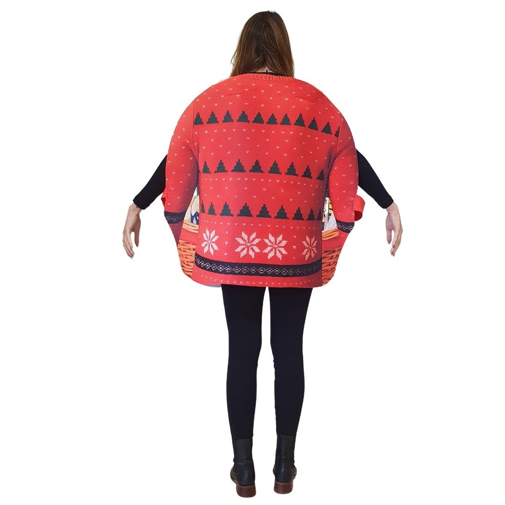 Weihnachtskorb-Kostüm für Erwachsene