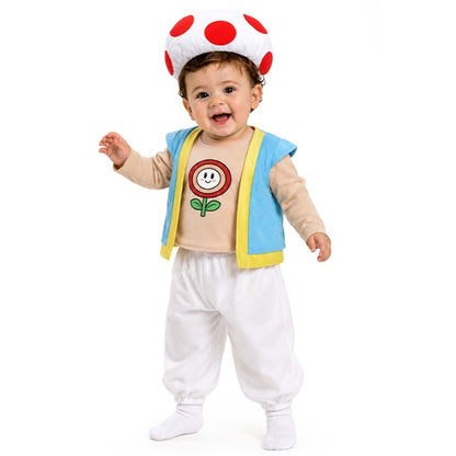 Toad-Champignon-Kostüm für Babys