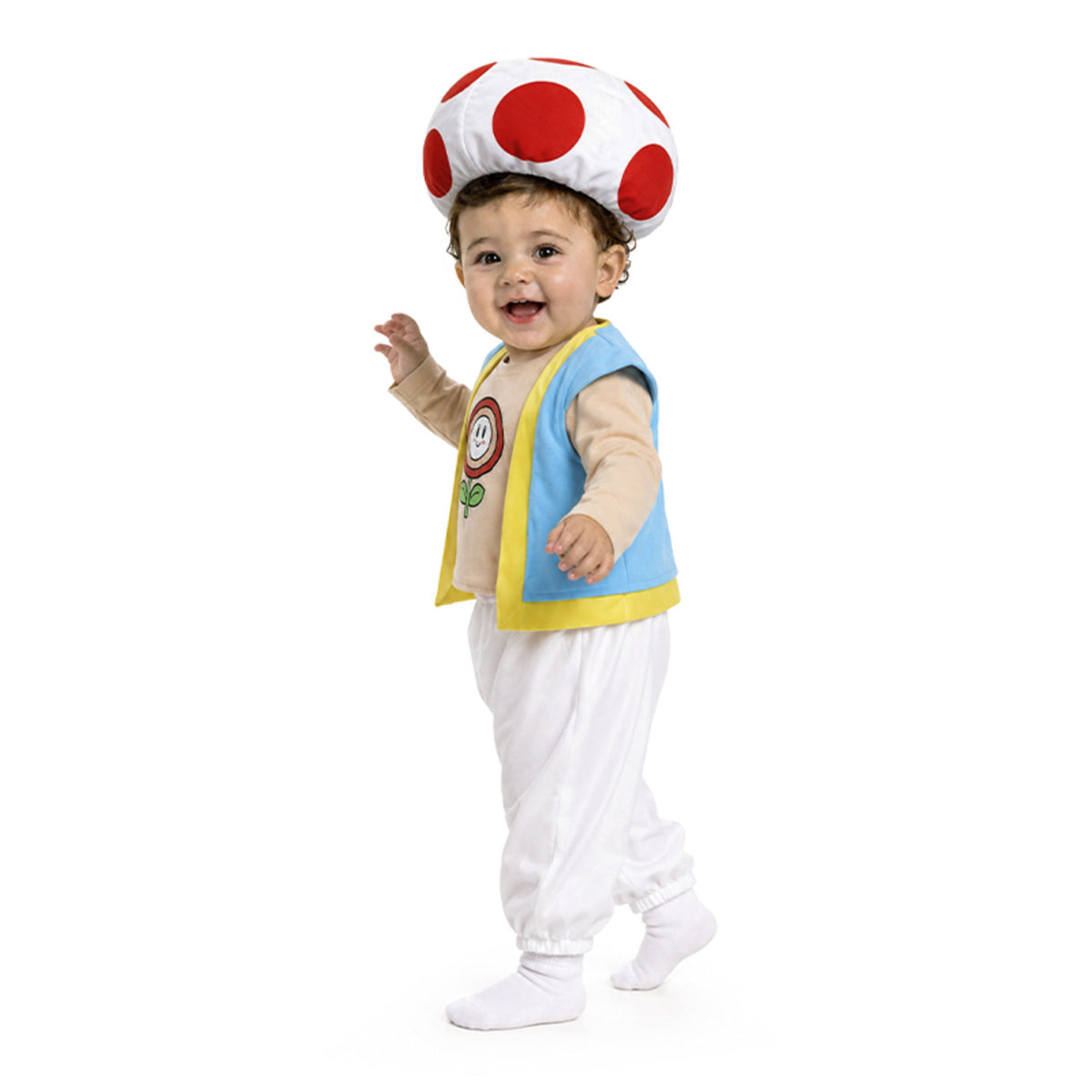 Toad-Champignon-Kostüm für Babys