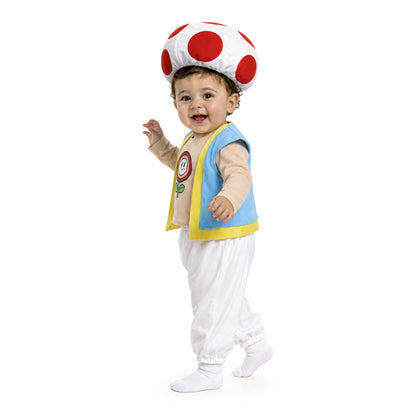 Toad-Champignon-Kostüm für Babys