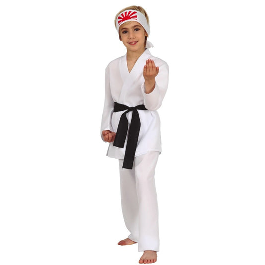 Weißes Cobra-Kai-Kostüm für Kinder