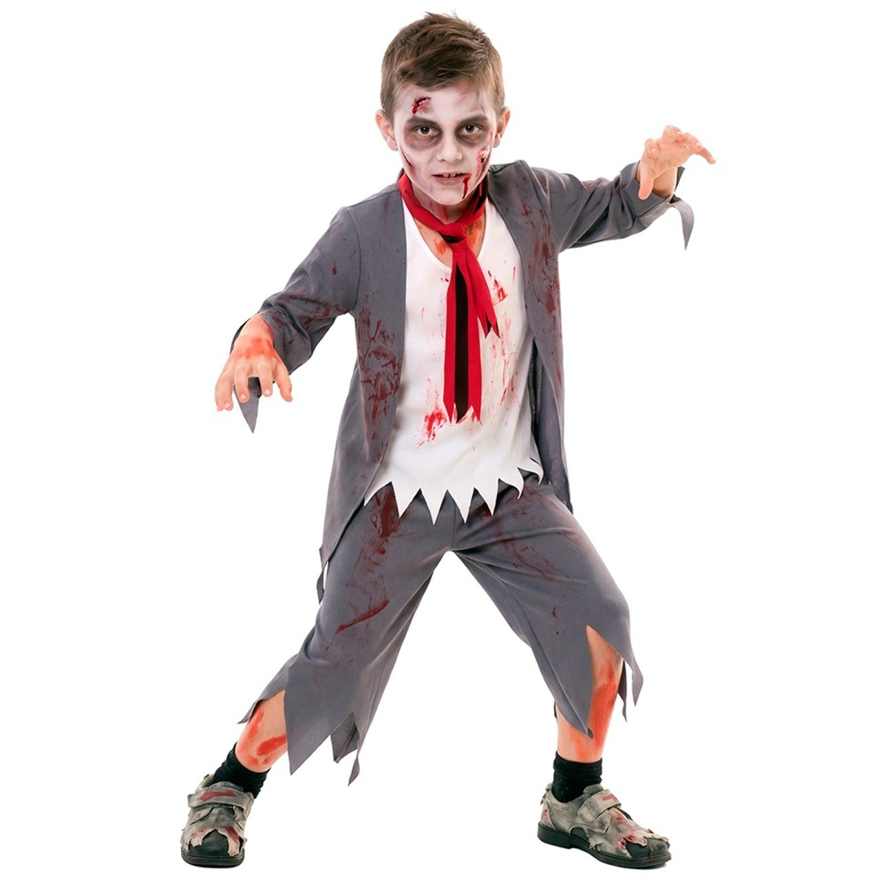 Zombie Schuljungen Kostüm für Jungen