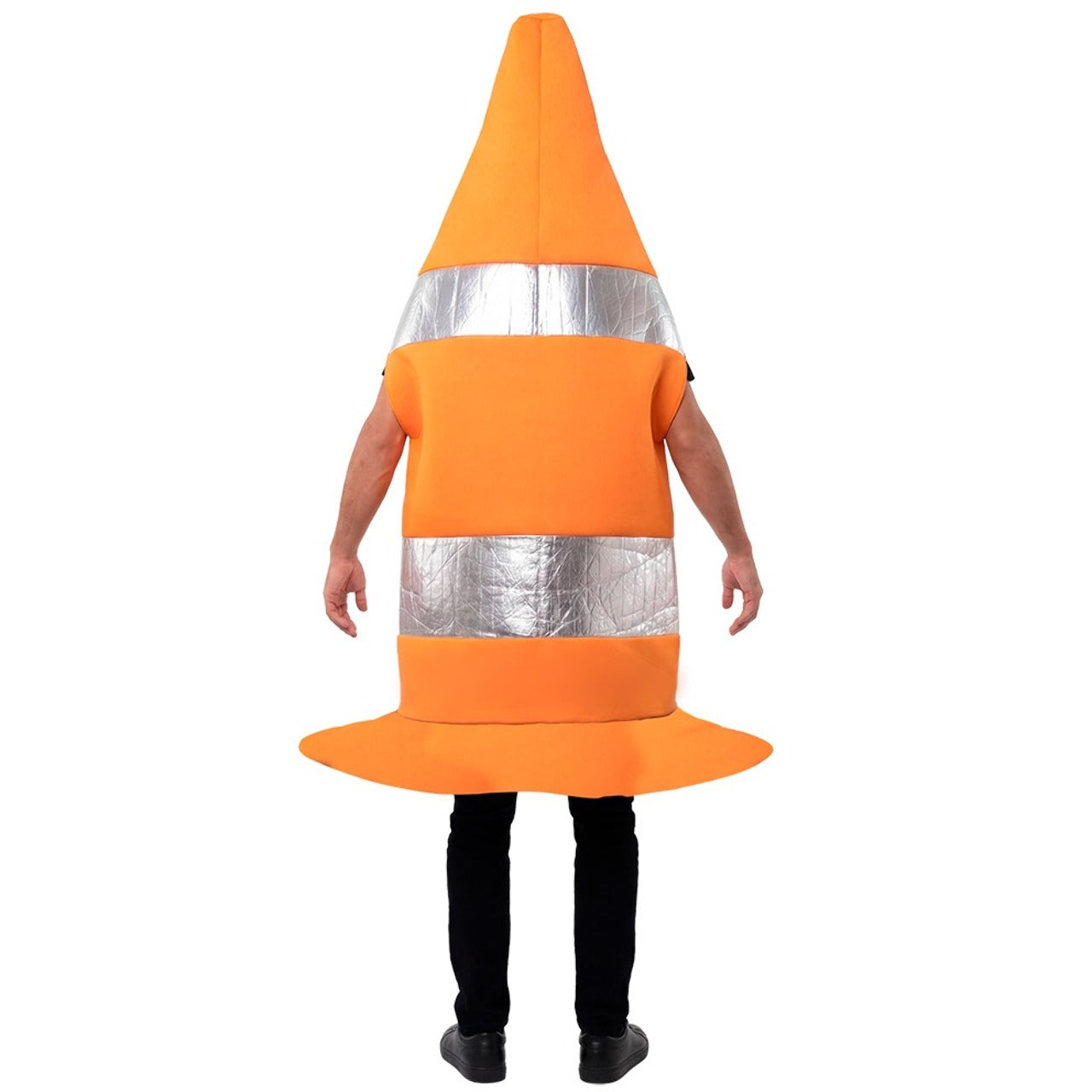 Verkehrskegel Kostüm in Orange für Erwachsene