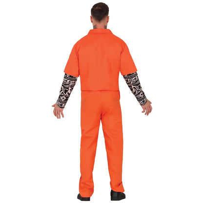 Amerikanisches Sträflingskostüm Tattoos für Erwachsene