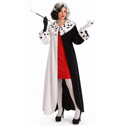 Cruella-Mantel-Kostüm für Damen
