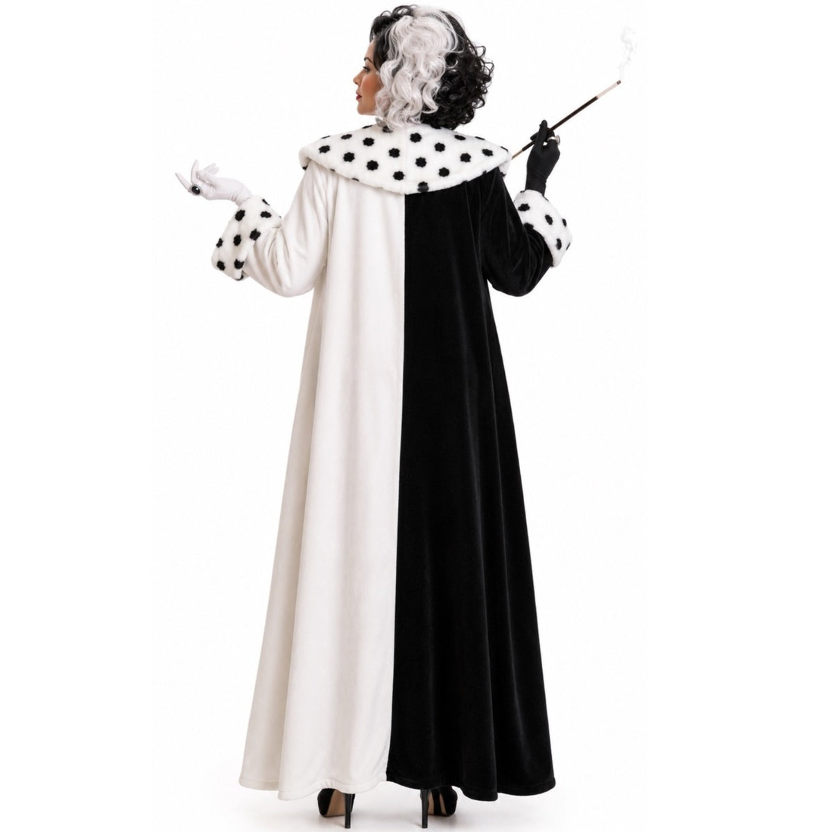 Cruella-Mantel-Kostüm für Damen