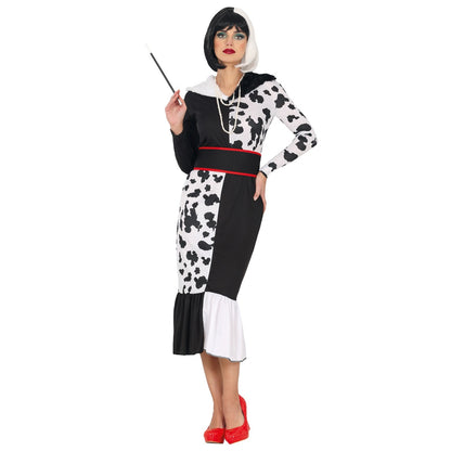 Cruella-Lady-Kostüm für Damen