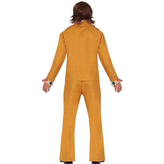 70er-Jahre-Orangefarbenes Kostüm für Herren