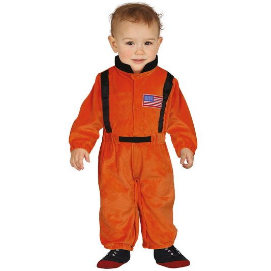Astronaut Orange Kostüm für Baby