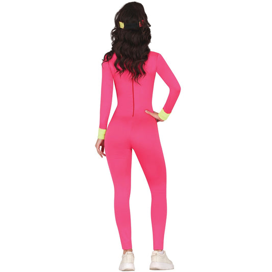 Aerobic-Barbie™-Kostüm für Damen blau-pink-gelb , günstige