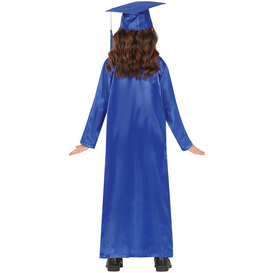 Blaues Absolventen Kostüm für Kinder