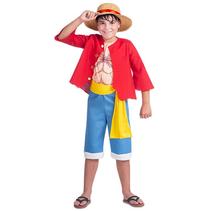 One Piece™ Ruffy-Kostüm für Kinder