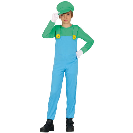 Luigi Mechaniker Kostüm für Kinder