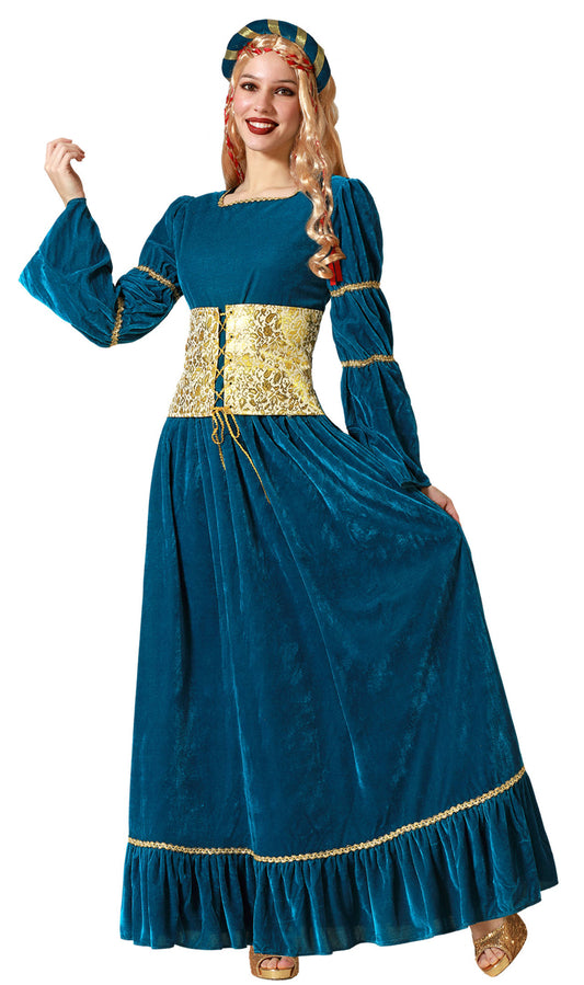 Mittelalterliches Prinzessin Merida Kostüm für Damen