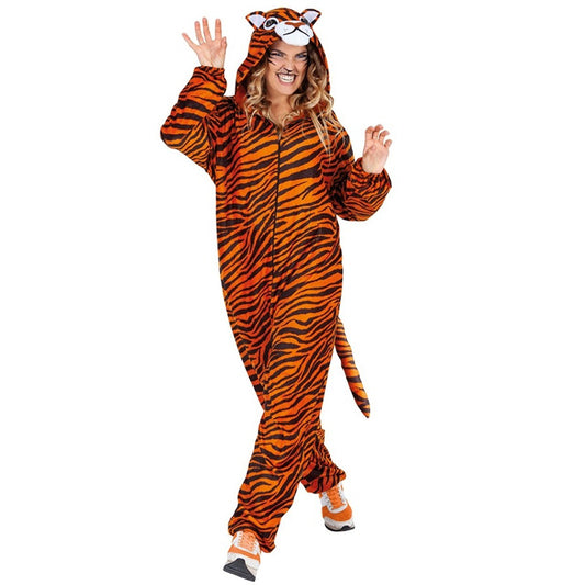 Tiger Kostüm gestreift für Erwachsene