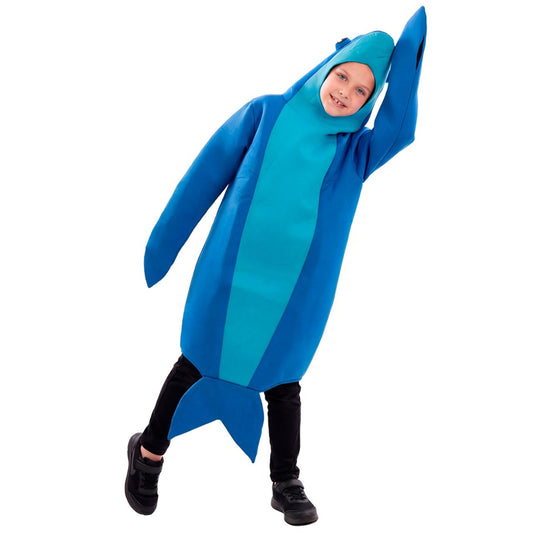 Blaues Delfin-Kostüm für Kinder