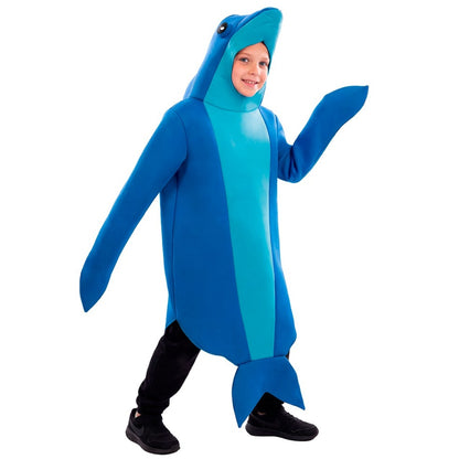Blaues Delfin-Kostüm für Kinder