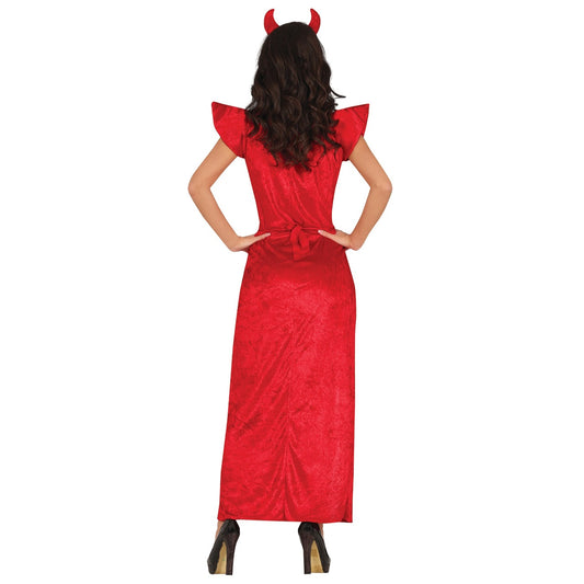 Teufelin-Kostüm mit Kreuz für Damen