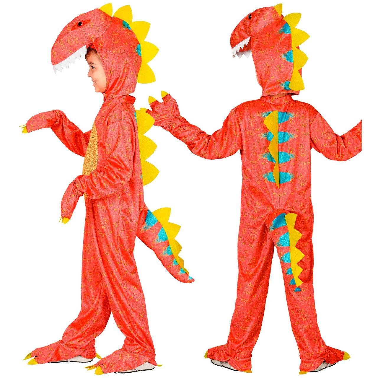 Buntes Dinosaurier-Kostüm für Kinder