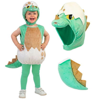 Grünes Dinosaurier-Ei-Kostüm für Babys