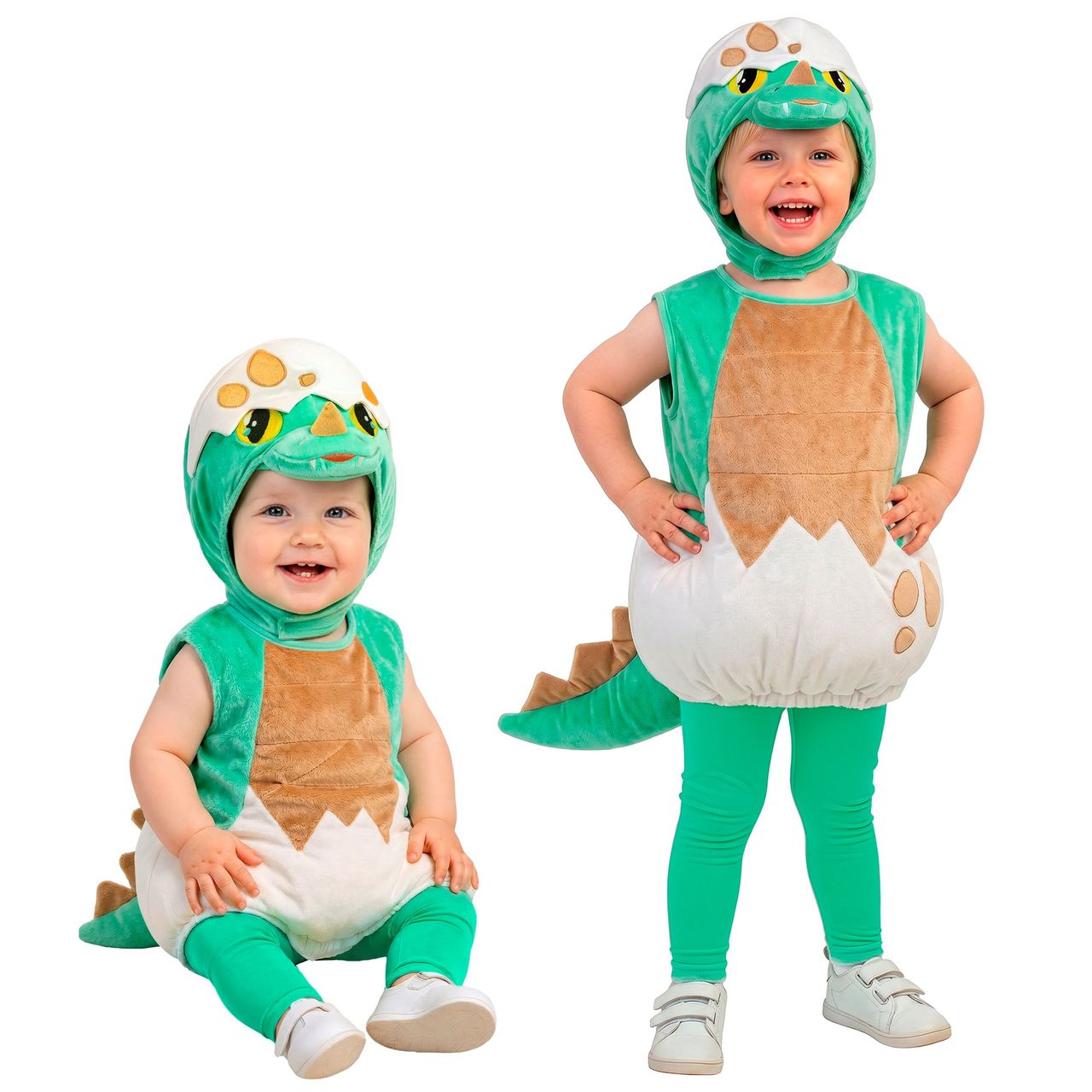 Grünes Dinosaurier-Ei-Kostüm für Babys