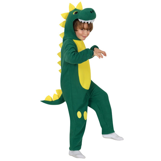 Grünes Furchterregendes Dinosaurier-Kostüm für Kinder
