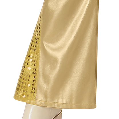 Goldenes Disco-Kostüm für Damen